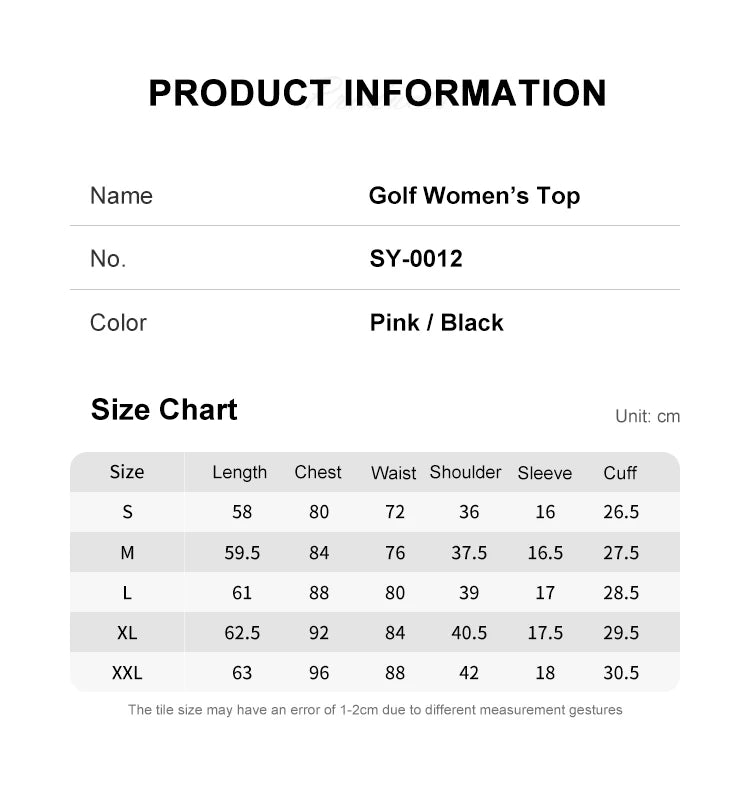 Golfist Golf Women's T-shirt Short Sleeves Quick Dry Breathable Short Skort Elastic Waist Leisure Sportswear