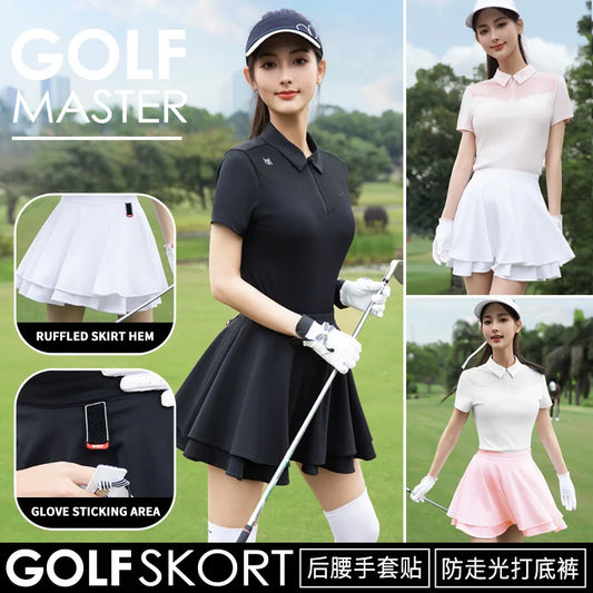 Golf Women's Spring and Summer Tennis Women's Short Skirt Clothes Skirt Women's Skirt Leggings  Summer