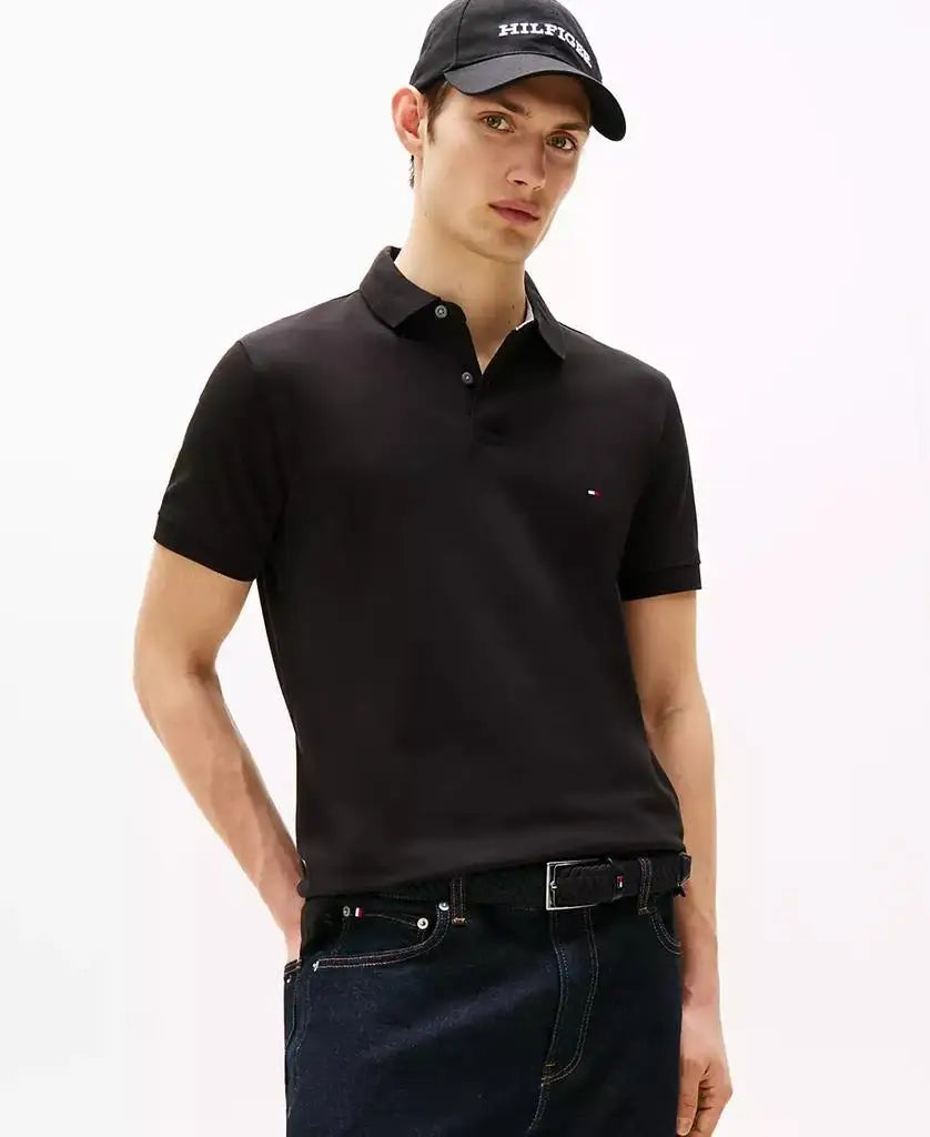 Tommy Hilfiger Men's Classic Fit Cotton Polo Shirt Golf Sportswear Accessories
