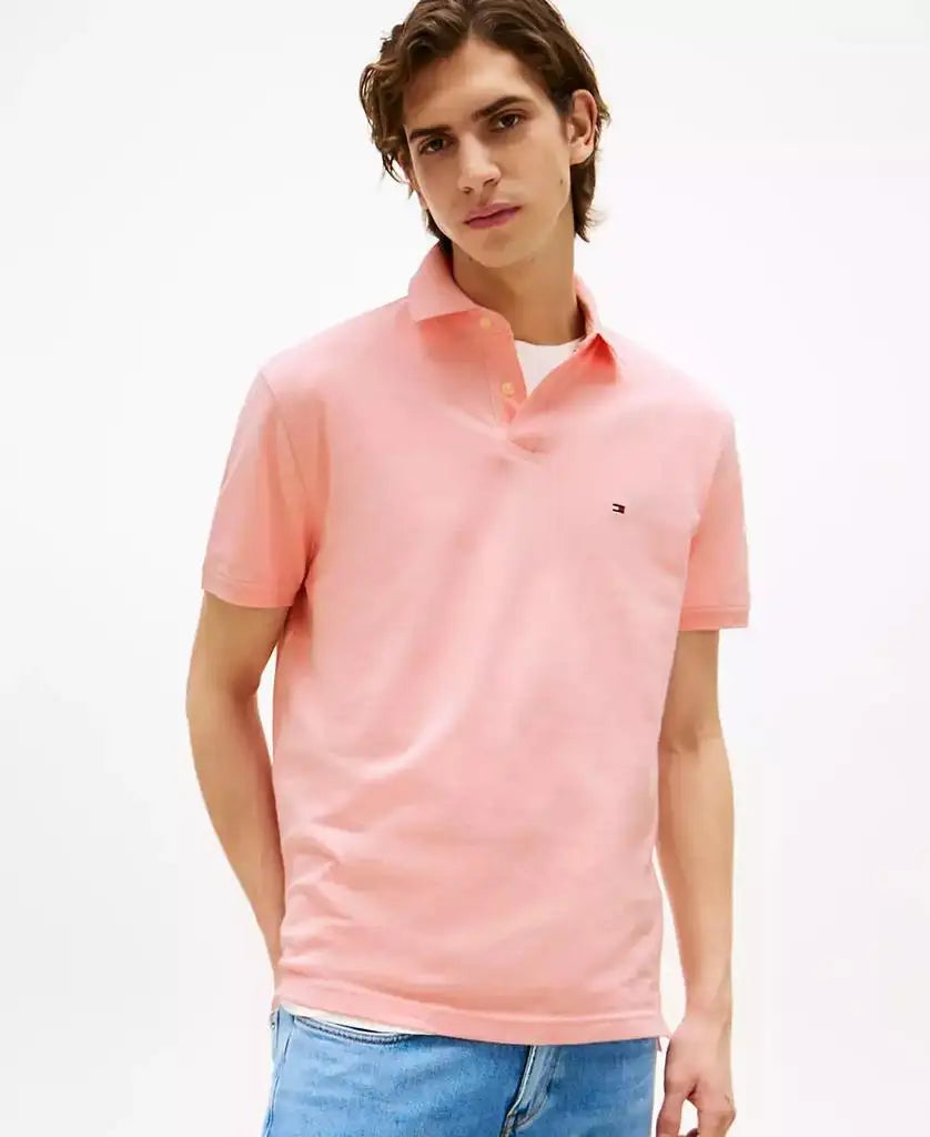 Tommy Hilfiger Men's Classic Fit Cotton Polo Shirt Golf Sportswear Accessories