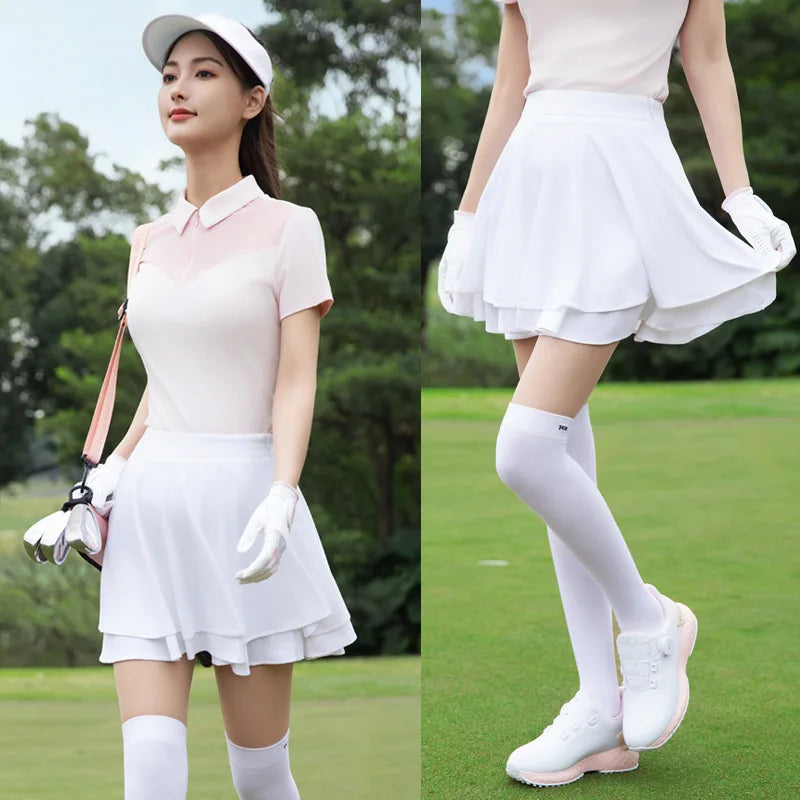 Golf Women's Spring and Summer Tennis Women's Short Skirt Clothes Skirt Women's Skirt Leggings  Summer