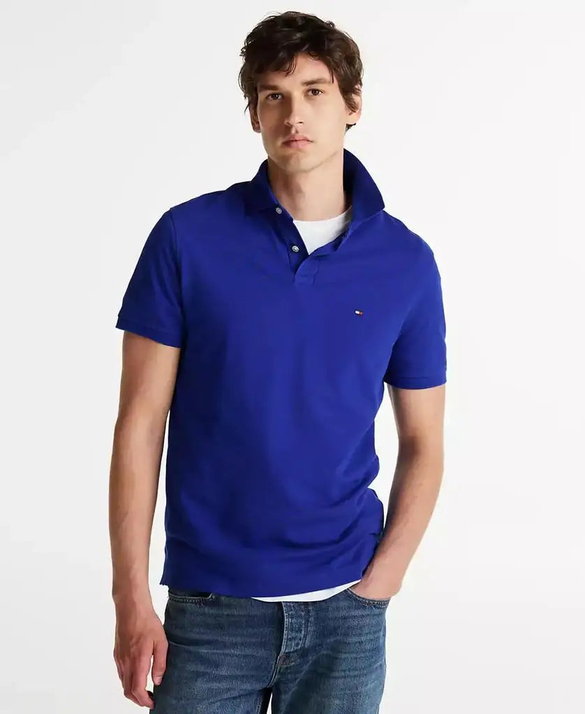 Tommy Hilfiger Men's Classic Fit Cotton Polo Shirt Golf Sportswear Accessories