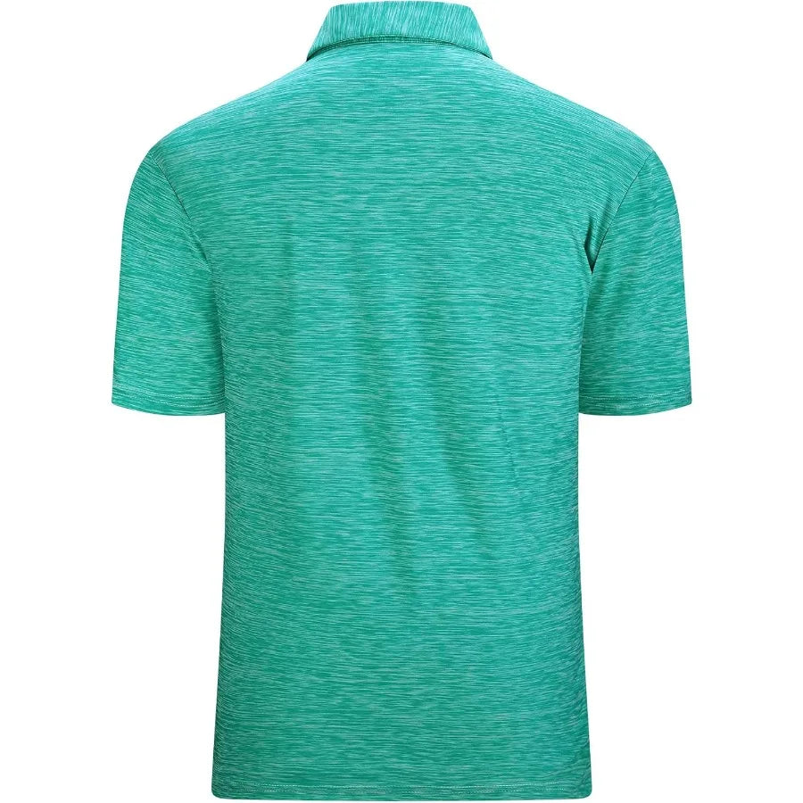 Alex Vando Mens Golf Shirt Moisture Wicking QuickDry Short Sleeve Casual Polo Shirts for Men