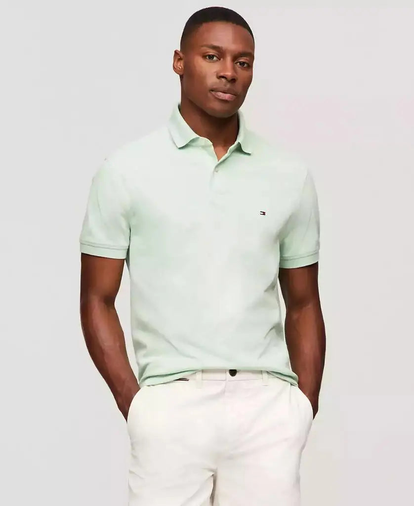 Tommy Hilfiger Men's Classic Fit Cotton Polo Shirt Golf Sportswear Accessories