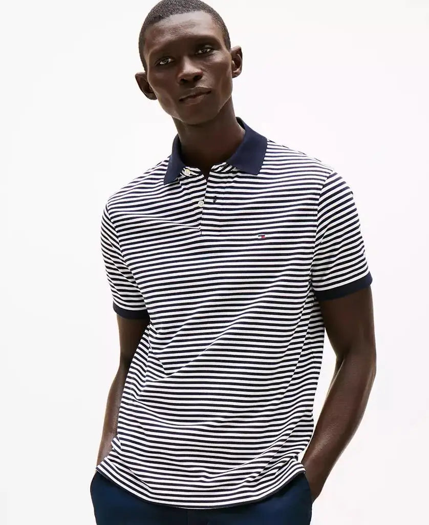 Tommy Hilfiger Men's Classic Fit Cotton Polo Shirt Golf Sportswear Accessories