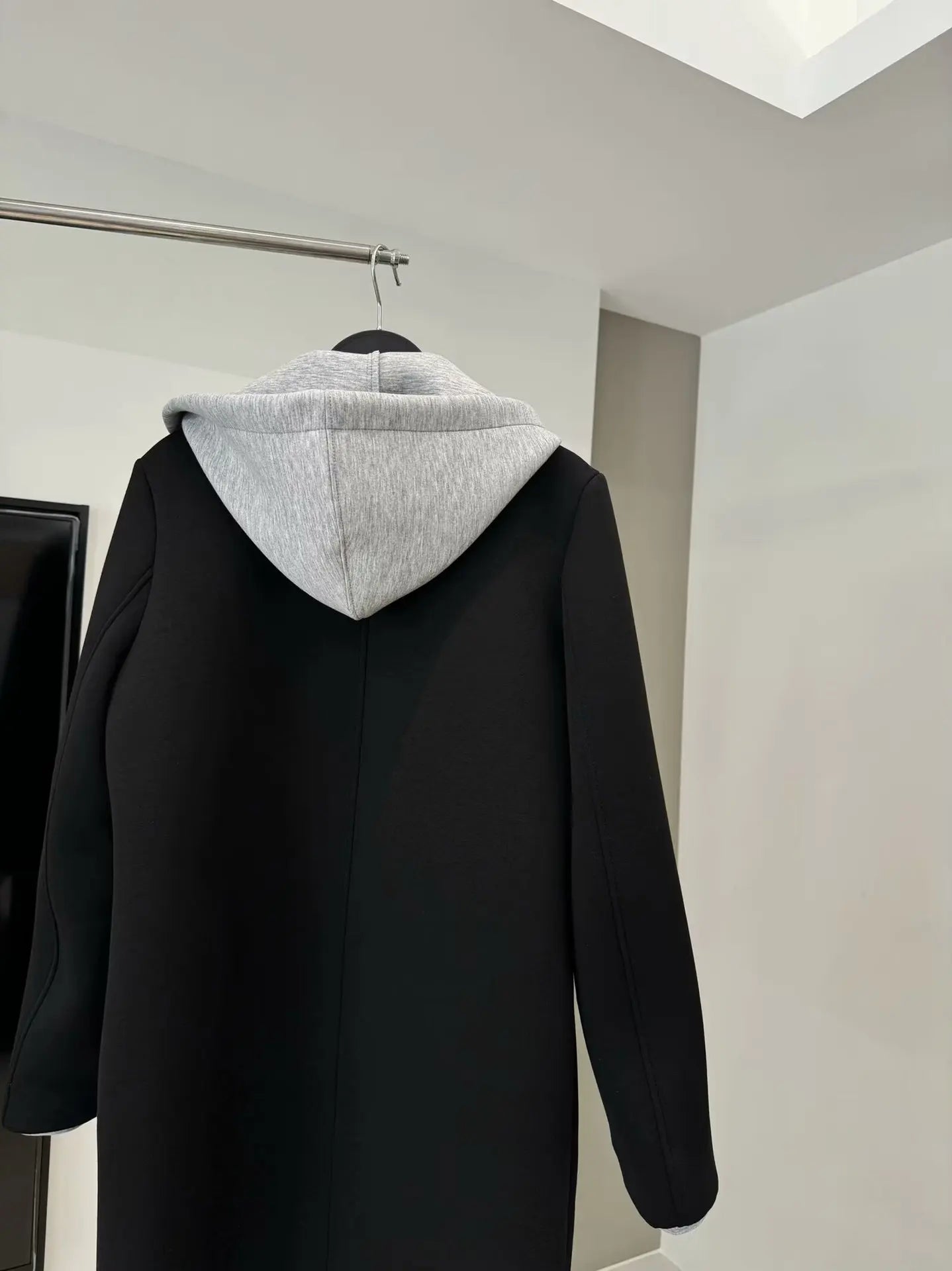 Women's Casual Coat 2024 Autumn New European and American Women's Clothing Can Be Detachable Hooded Splicing Coat Coat
