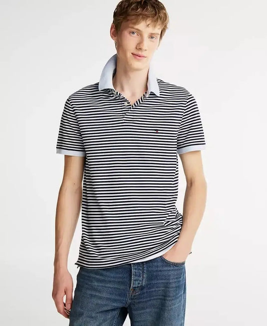 Tommy Hilfiger Men's Classic Fit Cotton Polo Shirt Golf Sportswear Accessories
