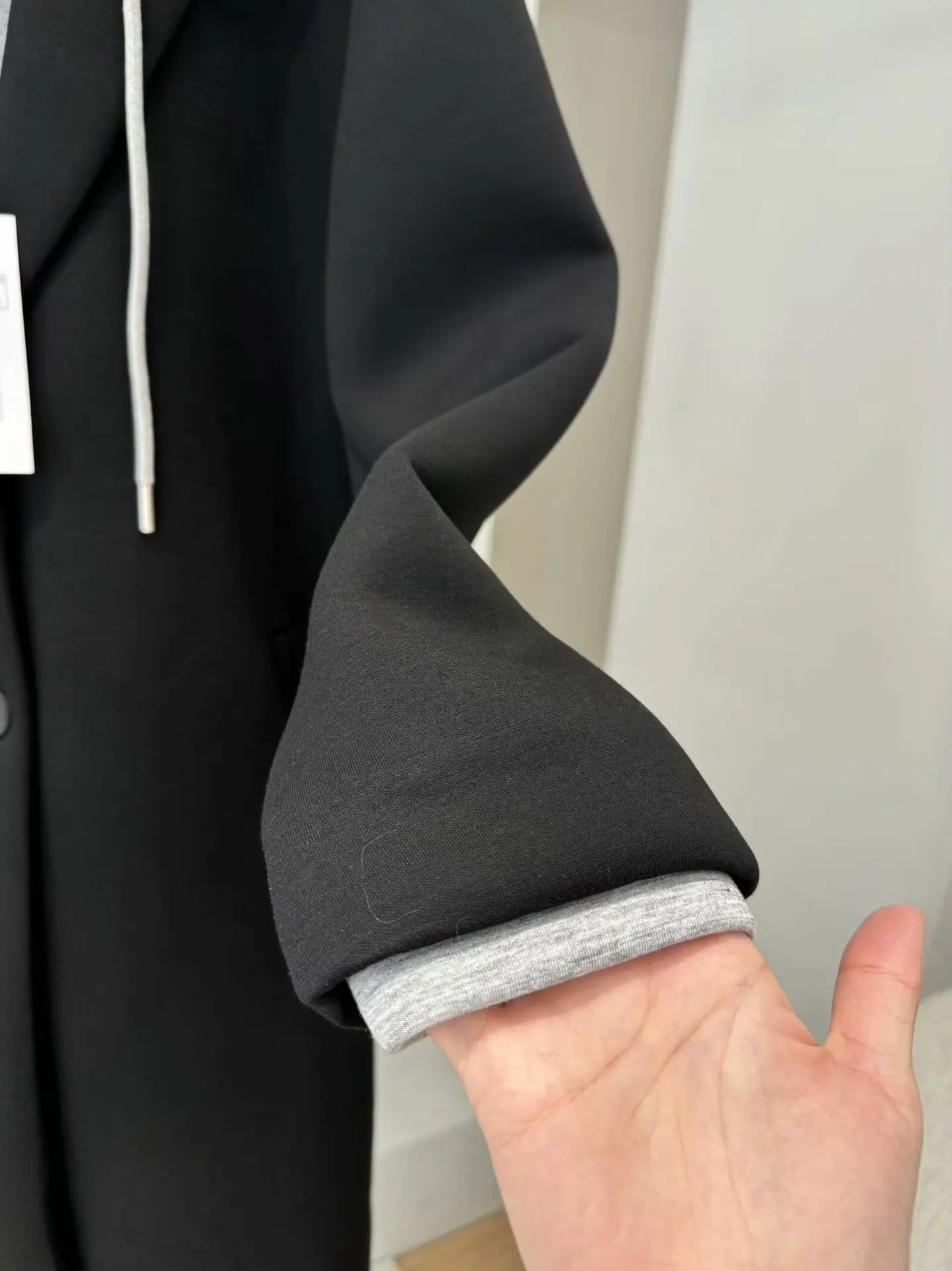 Women's Casual Coat 2024 Autumn New European and American Women's Clothing Can Be Detachable Hooded Splicing Coat Coat