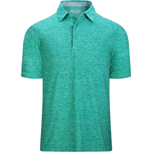 Alex Vando Mens Golf Shirt Moisture Wicking QuickDry Short Sleeve Casual Polo Shirts for Men